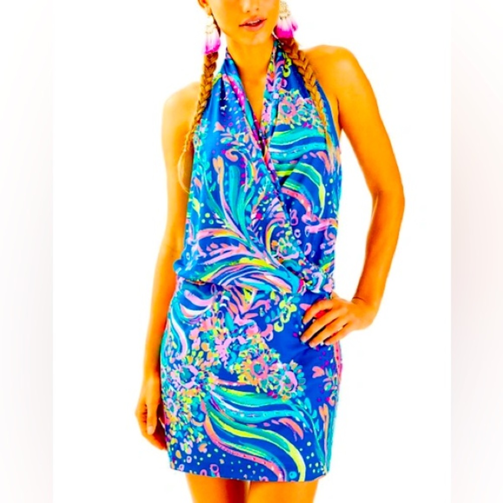 Lilly Pulitzer Felizia Dress in Multi Beach Loot
